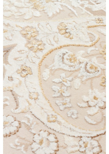 Palmira Plm 10 Cream Gold Yumuşak Dokulu Yüksek Kaliteli Sık Dokuma Modern Makine Dokuması Halı