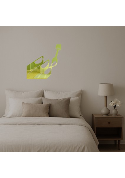 Oje Şişesi Tasarımlı Duvar Altın Aynalı Tablosu - ALVN8426-4327 fiyatları