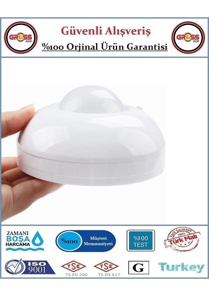 Hareket Algılayıcı Sensör 360 Derece İç Mekan Kullanımı için Plastik Malzeme 1200 W