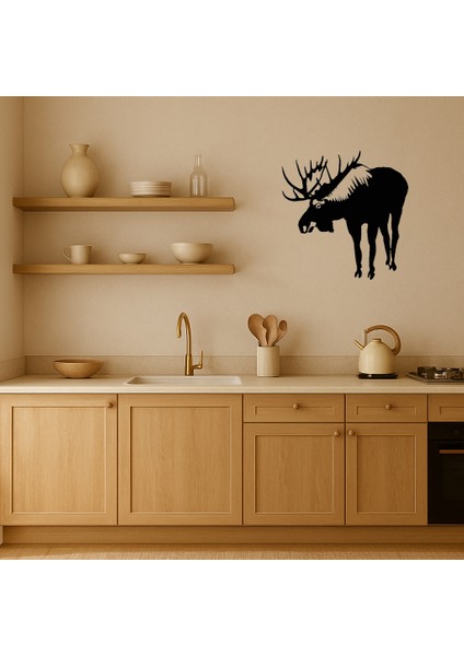 Geyik ve Geyik Dekoratif Tablo - Doğal Zarafet - ALVN3064-9079 fiyatları