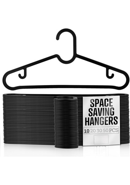 Home 20 Adet Dolap Içi Elbise Askısı,pantolon,gömlek,ceket,etek Askısı,gardrop Için Slim Plastik Askı (20 Adet)