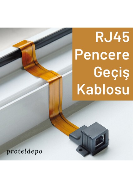 Irenıs RJ45 Ethernet Pencere Geçiş Kablosu, 10 Mbps