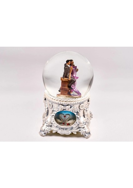 Kar Küresi Klasik Beyaz Büyük 120 mm . El Boyaması, Müzikli ve Kendinden Üflemeli, Titanikte Aşk fiyatları
