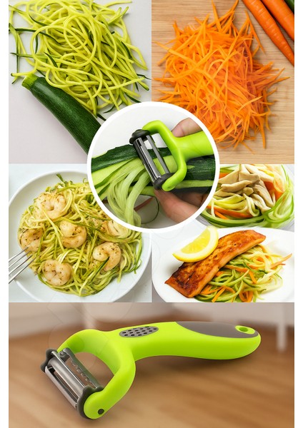 360 Derece 3 Fonksiyonlu Ekstra Kaliteli Dilimleyici, Rendeleyici, Soyucu Rende Jülyen Soyacak fiyatları