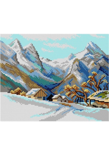 Baskılı Goblen Kış Manzara 3241 24*30 cm