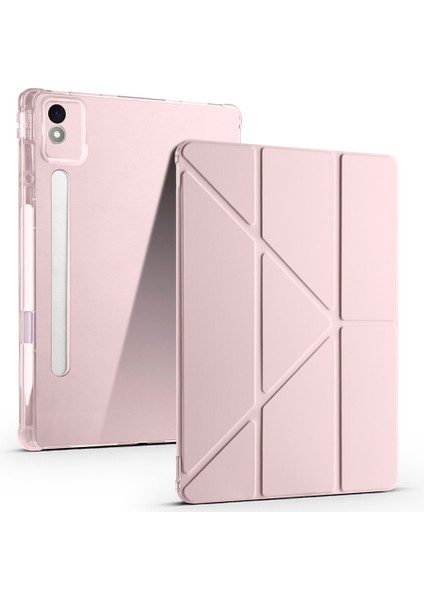 Lenovo Idea Tab Pro 12.7 TB-373FU Kılıf Tri Folding Kalem Bölmeli Standlı Kılıf Uyandırma Özellikli
