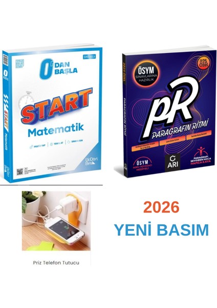 Start Sıfırdan Başlayanlara Matematik ve Paragrafın Ritmi Priz Tutucu Hediyeli