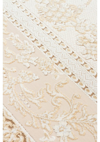 Palmira Plm 09 Cream Gold Yumuşak Dokulu Yüksek Kaliteli Sık Dokuma Modern Makine Dokuması Halı fırsatları