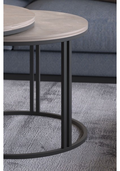 Orta Sehpa Zigon Sehpa Yan Sehpa 3 Lü Set Dolunay Gordion fırsatları