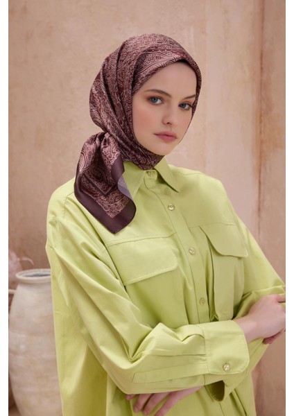 Fresh Twist Eşarp 23 Kiremit Karışık Desen 49740