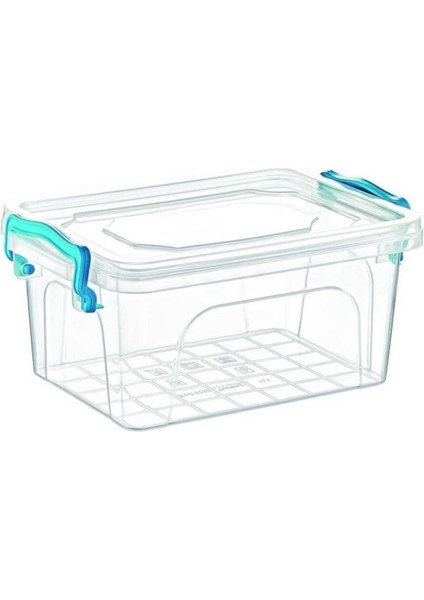 Turuncu Dikdörtgen Saklama Kabı, 10 Litre, Pratik ve Şık Mutfak Gereci