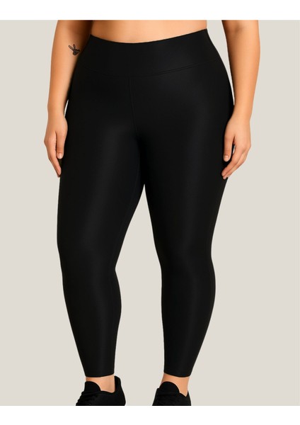 Büyük Beden Tayt Dalgıç Kumaş Yüksek Bel ( Siyah, 4xl) modelleri