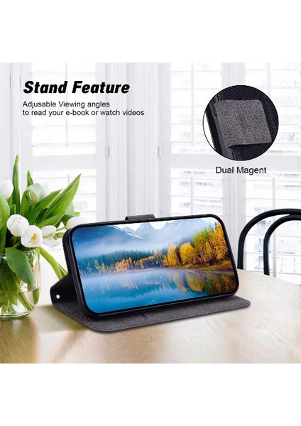 Kart ile Toka ile Realme 11 Pro Kickstand Saf Renk Için Flip Case (Yurt Dışından) modelleri