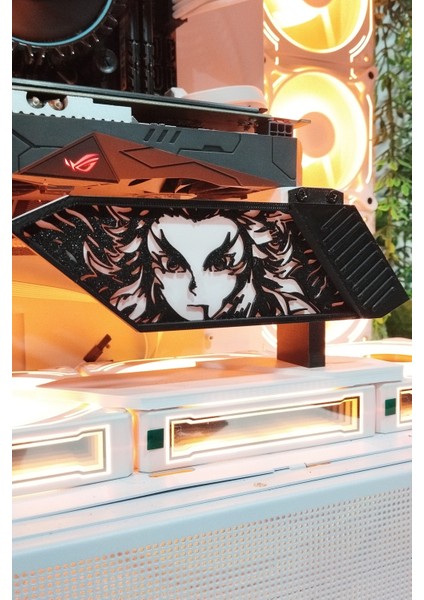 Demon Slayer Rengoku Ekran Kartı Tutucu Ayarlanabilir (8-11 Cm) Gpu Holder