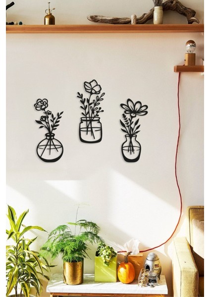 Ahşap Duvar Vazosu, Çiçeklik, Ev ve Ofis Dekoru, 35X15CM, Şık Tasarım fiyatları