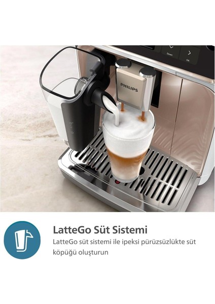 Sıcak-Soğuk 20 Farklı Kahve Renkli Dokunmatik Ekran 5500 SERI Premium Espresso Makinesi EP5543 + 2kg Tchibo Kahve