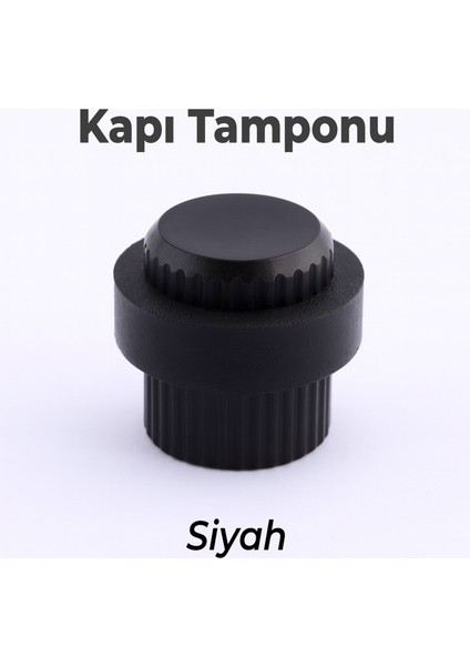 Kapı Stoperi Tamponu Siyah Vidalı Metal Tutacağı Tutucu Altı Kolu Pencere Stopu Takozu Sürgülü Kapı