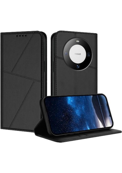Kart Yuvaları ve Kickstand ile Huawei Mate 60 Darbeye Dayanıklı Kapak Için Kılıf (Yurt Dışından)