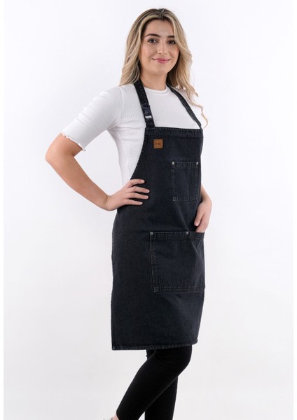 Ayarlanabilir Kot Askılı Mutfak Önlüğü Siyah, Şık ve Kullanışlı Mutfak Aksesuarı fiyatları