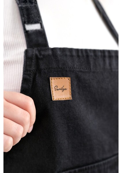 Ayarlanabilir Kot Askılı Mutfak Önlüğü Siyah, Şık ve Kullanışlı Mutfak Aksesuarı modelleri