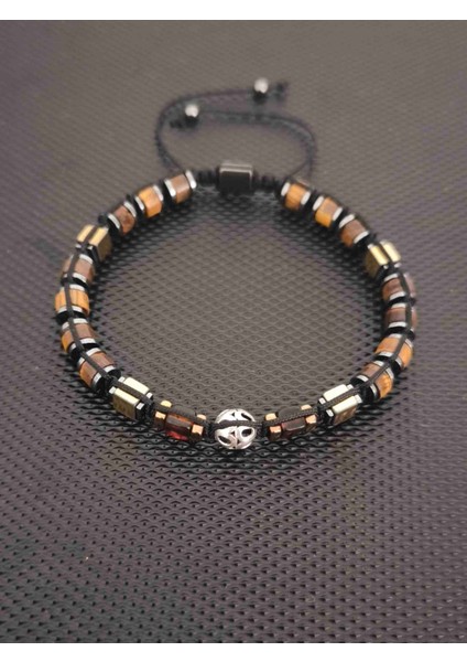 925 Ayar Gümüş-Sertifikalı Baltık Damla Kehribar-Kaplangözü Doğaltaş Bileklik Takı Aksesuar Erkek Bileklik Kadın Bileklik