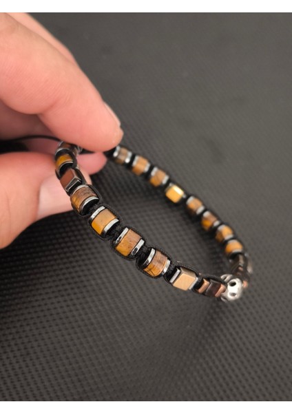 925 Ayar Gümüş-Sertifikalı Baltık Damla Kehribar-Kaplangözü Doğaltaş Bileklik Takı Aksesuar Erkek Bileklik Kadın Bileklik