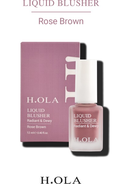 Likit Allık | Lıquıd Blusher Rose Brown | Kalıcı Yüksek Pigmentli | Rose Brown