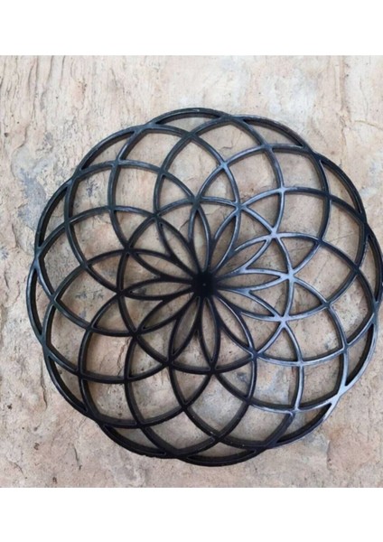 Pleksi Kutsal Geometri Sembolleri Siyah 3'lü Set, Şık ve Dekoratif Tasarım. fiyatları