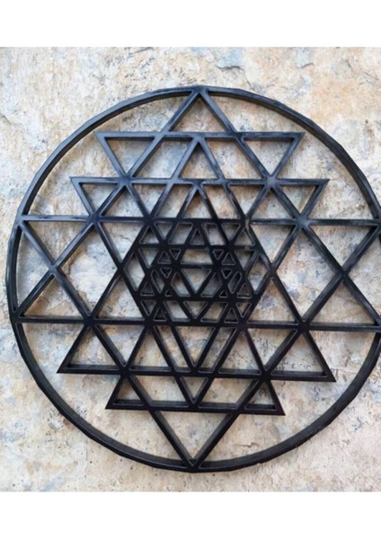 Pleksi Kutsal Geometri Sembolleri Siyah 3'lü Set, Şık ve Dekoratif Tasarım. fırsatları