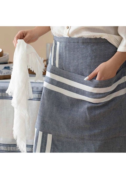 Mavi ve Beyaz Renkli Mutfak Önlüğü, Şık ve Kullanışlı Tasarım fiyatları