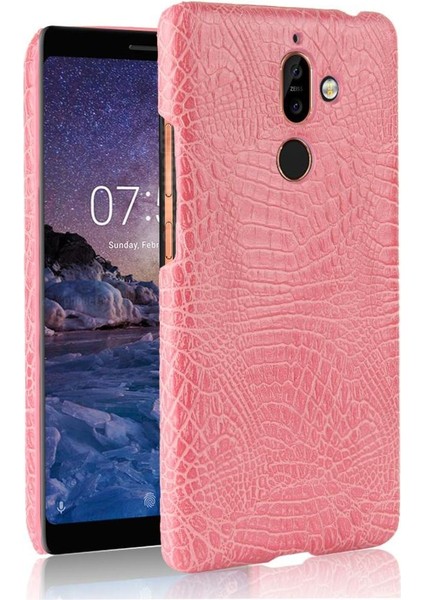Nokia 7 Plus Anti Scratch Klasik Timsah Kapağı Için Şık Klasik Kılıf (Yurt Dışından)