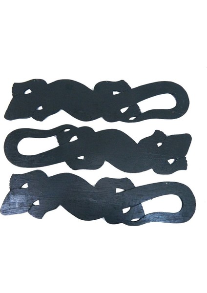 Renkli Ahşap Kertenkele Duvar Dekoru, 100 Cm, Doğal ve El Işçiliği Hediyelik