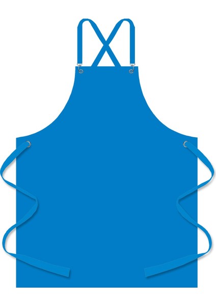 Mavi Mutfak Önlüğü, Aşçı, Masterchef, Garson Için Şık ve Rahat Koruyucu