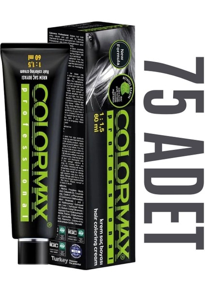 Kuaför Seti 60 ml 75 Adet Saç Boyası Oksidansız