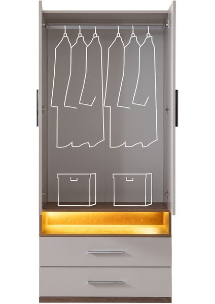 Ranza, Milano 2li Ranza 3 Kapaklı Dolap 2 Adet Comfort Yatak fırsatları