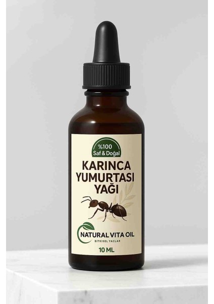 Doğal Karınca Yumurtası Yağı – Tüyleri Azalttır, Cildi Besler | 10ML