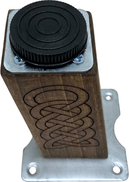 Kale Eğimli Ayarlı Desenli Ahşap Ayak Mobilya Masa ve Dolap Ayağı(Koyu Ceviz)(Ceviz Ağacı) fırsatları