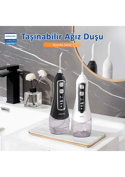 V580 Water Flosser Taşınabilir Şarjlı Masajlı Diş/protez Bakım ve Ağız Duşu-Mor fırsatları