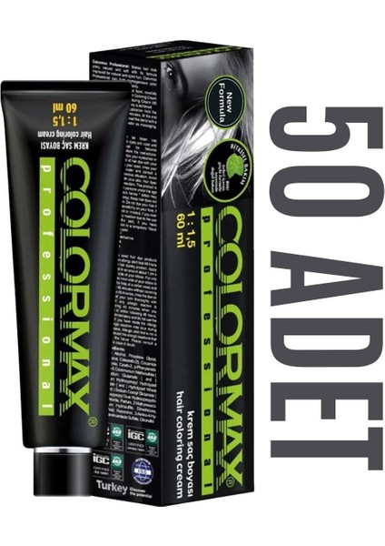 Kuaför Seti 60 ml 50 Adet Saç Boyası Oksidansız