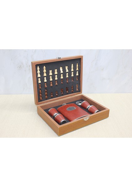 Satrançlı Matara Seti Derili