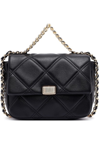 Kadın Siyah Uzun Askılı Kapitone Çapraz Çanta 25ABD2709KP modelleri