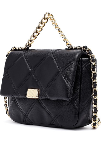 Kadın Siyah Uzun Askılı Kapitone Çapraz Çanta 25ABD2709KP indirimleri