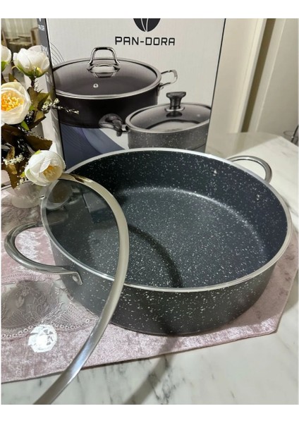 Pan-Dora 36 cm Granit Basık Tencere fiyatları