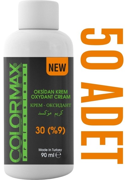 Kuaför Seti 30 Vol (%9) Aktivatör Krem Oksidan 90 ml x 50 Adet