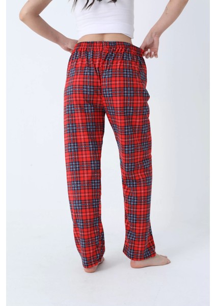 Ekose Desenli Beli Lastikli Unisex Pijama Altı fiyatları