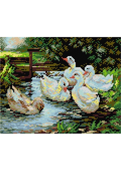 Baskılı Goblen Ördekler 2111 24*30 cm