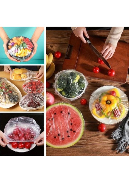 100'LÜ Çok Renkli Tava ve Tabak Koruyucu Bonesi, Çok Amaçlı Kullanım Için modelleri