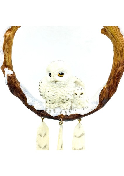 Renkli Baykuşlu Duvar Süsleri, Sallanan ve Dönen Dekorasyon Parçası