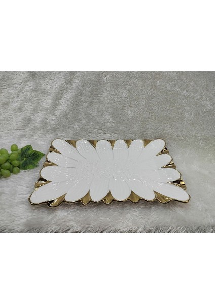 Royking Flora 32 cm Çiçek Desenli Sunum Tabak fiyatları