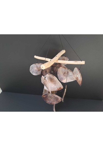 Gri Rüzgar Çanı ve Gülü, Sedeften El Işçiliği ile Dekoratif Tasarım